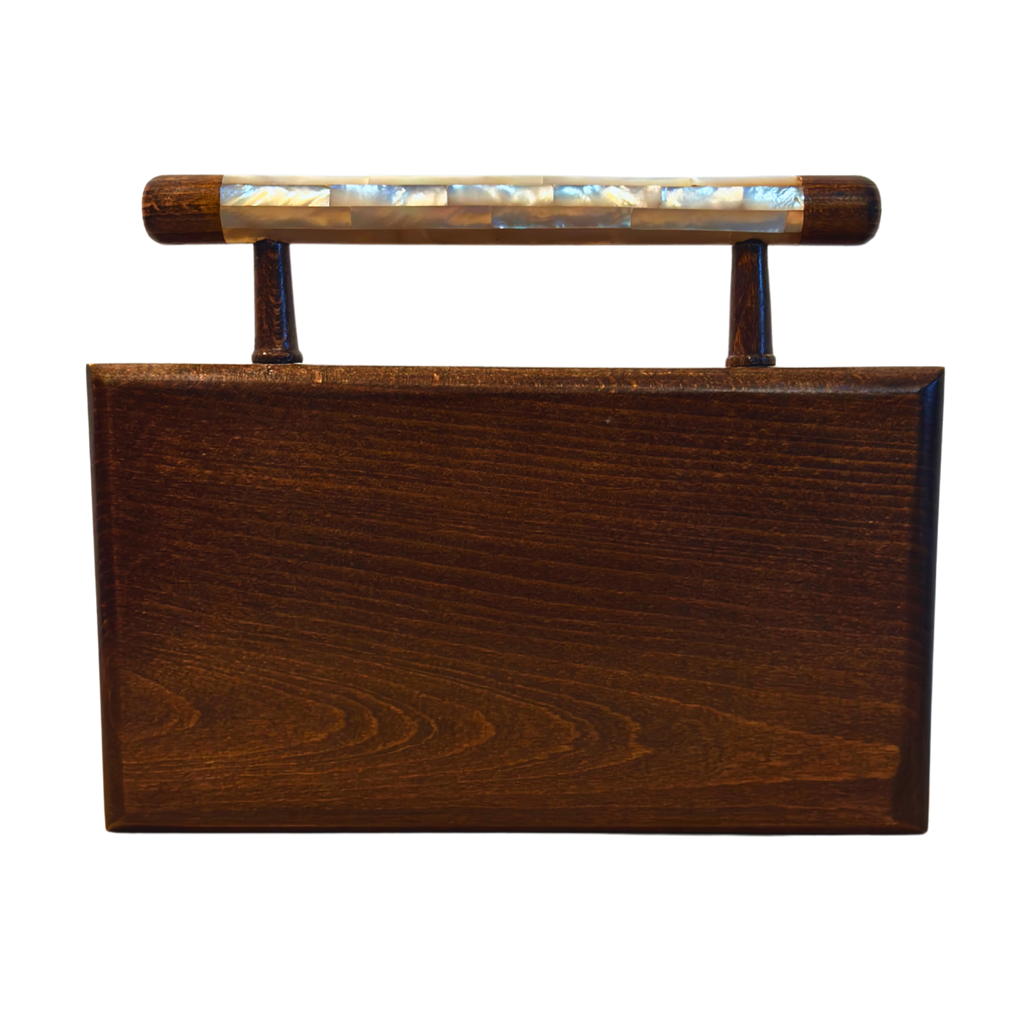 Sham – Luxury Damascene Clutch with Floral Mother of Pearl & Brocade Interior