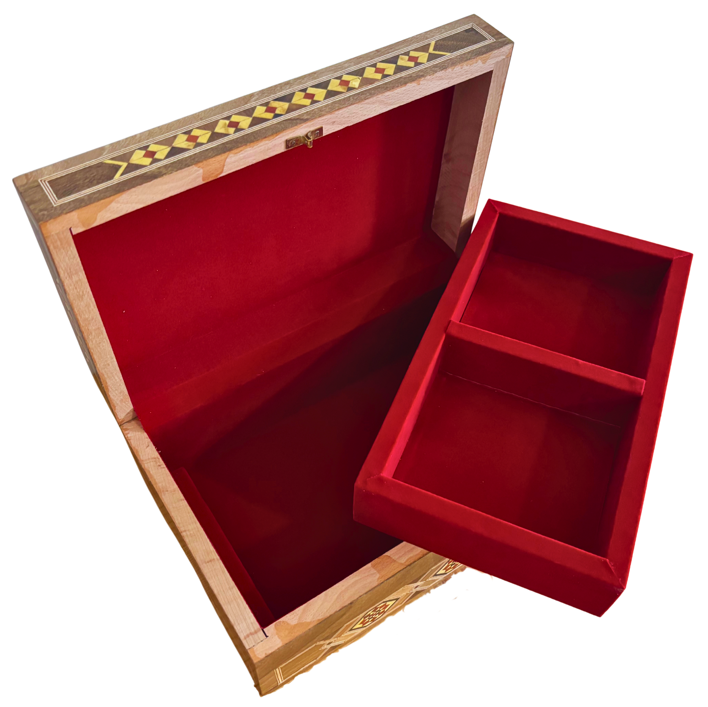 Damasceense Sieradendoos met Slot – Handgemaakt Meesterwerk