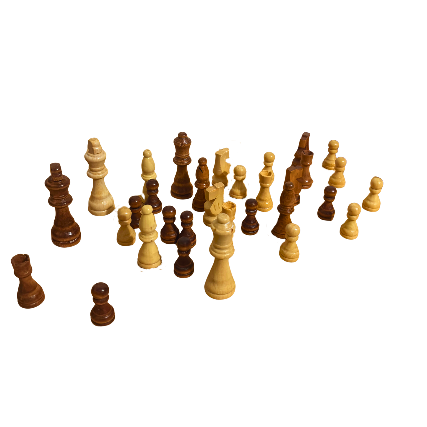 Handcrafted Wooden Chess Pieces Set – Timeless Artisan Craftsmanship