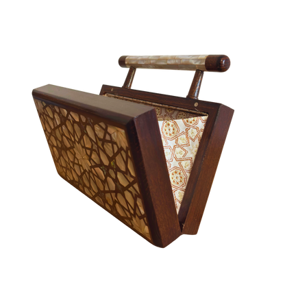 Falak – Lüks Şam El Çantası, Sedef İşleme ve Brokar Astar