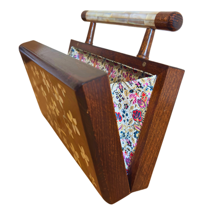 Yasmine – Clutch Damascena di Lusso con Madreperla & Interno in Broccato