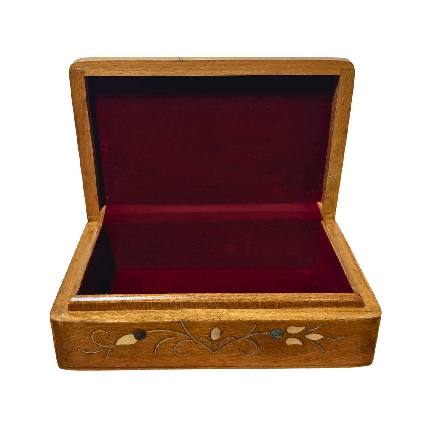 El Yapımı Şam Lüks Kutusu – Sedef & Kadife Zarafeti