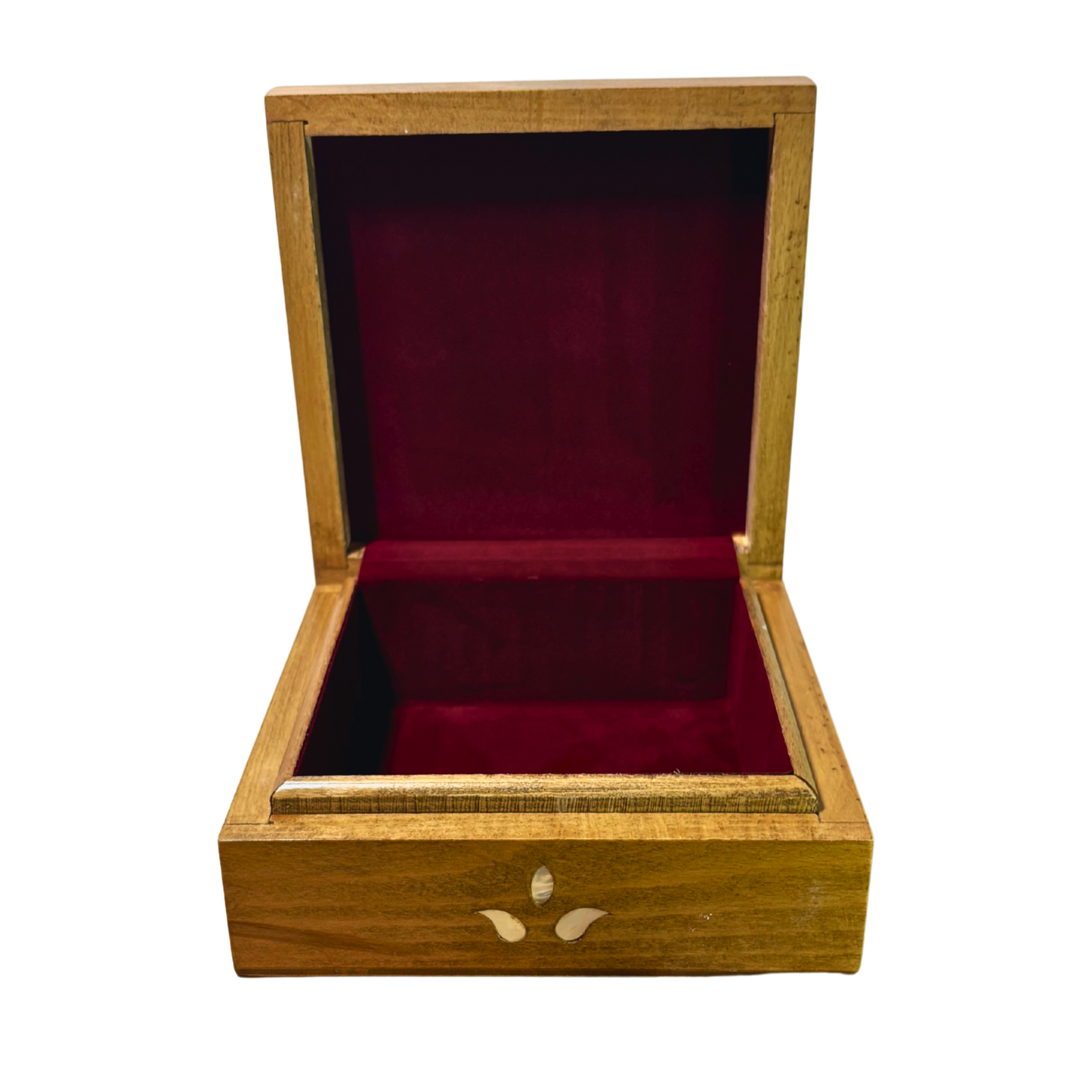 Handgefertigte Luxusbox aus Damaskus – Perlmutt & Samteleganz