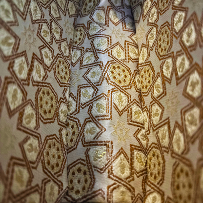 Jouri – Lüks Şam El Çantası, Gül Motifli Sedef İşleme & İnci Tesbih Zinciri