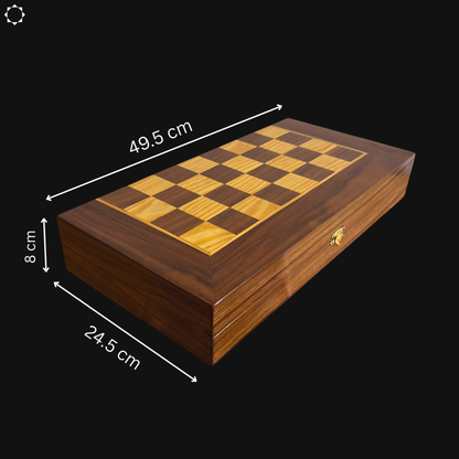 Handgefertigter Damaszener Schach- & Backgammon-Tisch von Gaby Al Dayeh – Klassisches Mosaikdesign
