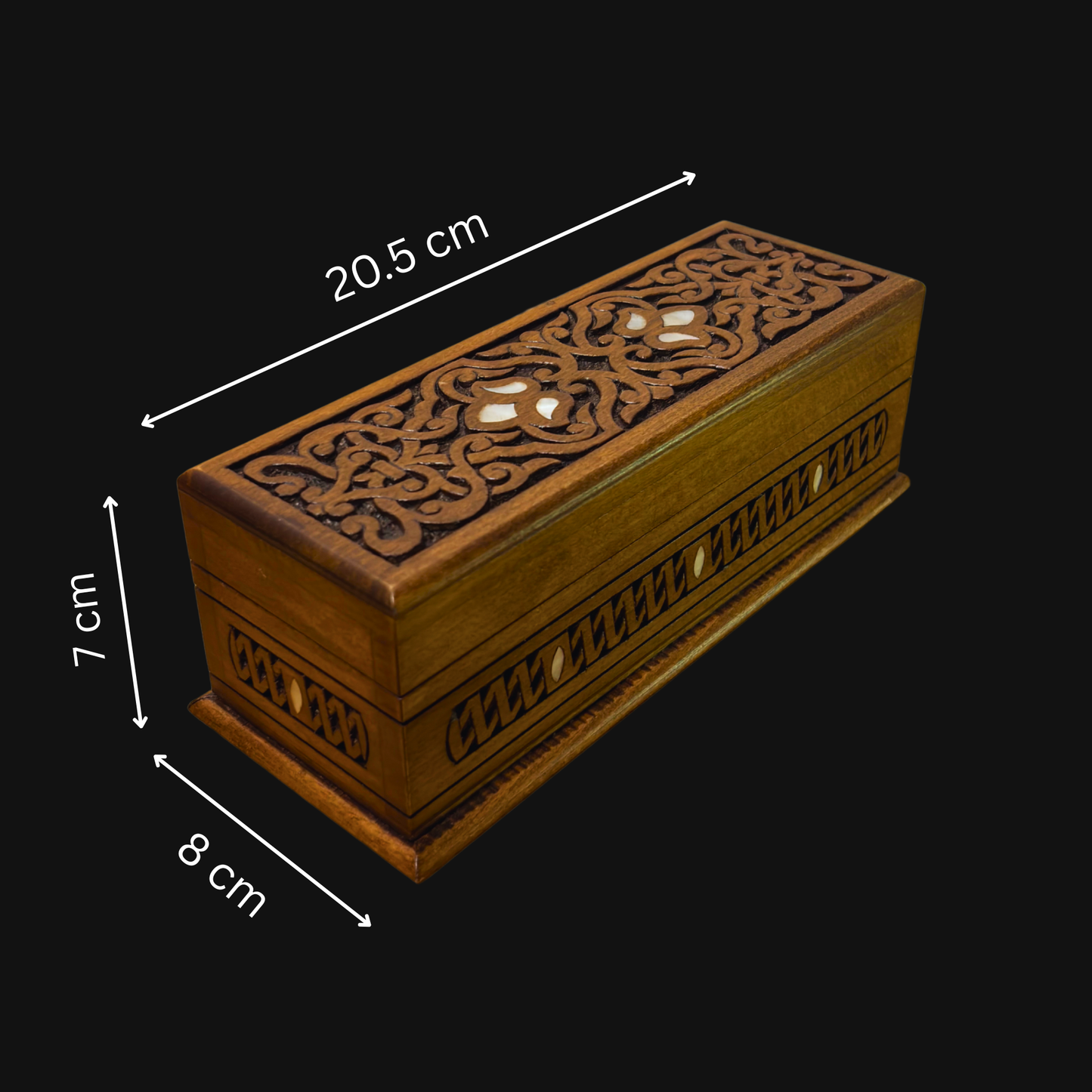 Scatola di Lusso Intagliata a Mano – Madreperla & Velluto