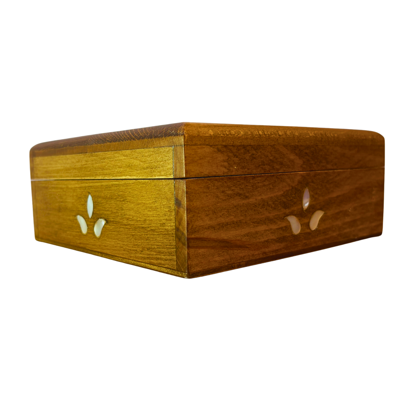 Handgefertigte Luxusbox aus Damaskus – Perlmutt & Samteleganz